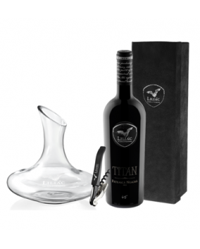 Liliac Titan Feteasca Neagra 2015 cu Decantor si Tirbuson | Liliac Winery | Lechinta